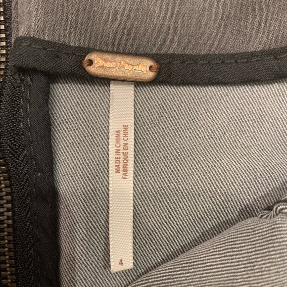 Free People Modern Femme Denim Mini Gray - Picture 4 of 4